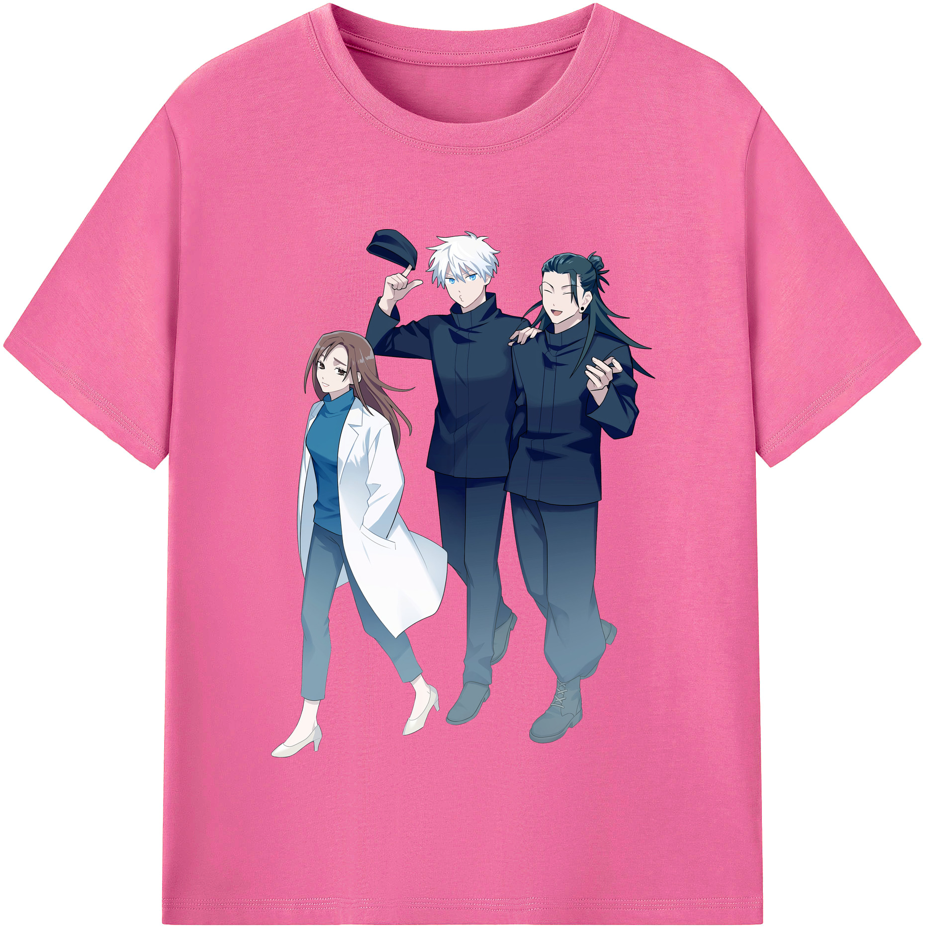 （画像用） 呪術廻戦 Jujutsu Kaisen レディースカジュアルプリントTシャツ（綿100％）
